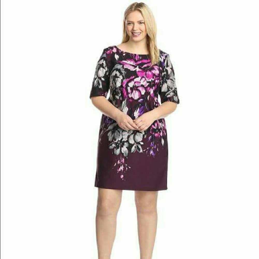Just Taylor Floral Dress 20W